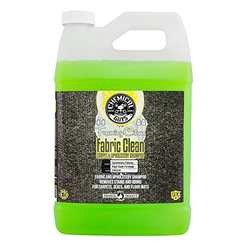 Chemical Guys CWS203 Foaming Citrus Fabric Clean Carpet & Upholstery Cleaner (Car Carpets, Seats & Floor Mats), Safe for Cars, Home, Office, & More, 128 fl oz (1 Gallon), Citrus Scent - size: 128 Fl Oz (Pack of 1)