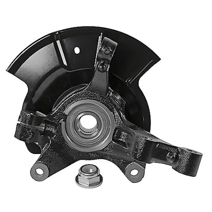 Detroit Axle - AWD Front 4pc Steering Knuckles Kit for 07-10 Ford Edge Lincoln MKX, 2 CV Axles 2 Steering Knuckles & Wheel Bearing Hubs 2007 2008 2009 2010 Replacement - size: 4UX50468/Kit