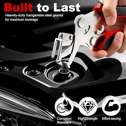 Car Clip Pliers,Professional Auto Clip Removal Pliers, Panel Clip Removal Tool for Automotive Plastic Fasteners, Push Pin & Door Trim Disassembly Interior & Exterior Repair Tool Without Damage