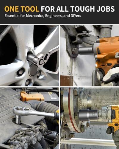16Pcs Bolt Extractor Kit, 1/2" Drive Impact Lug Nut Removal Tool, Stripped Bolt Extractor for Removing Damaged, Frozen, Rusted, Rounded-Off Bolts & Nuts, Industrial Grade Cr-Mo Steel - size: 16Pcs