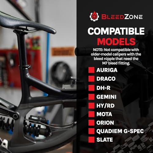 BleedZone Master Tektro TRP Brake Bleed Kit with 120ml Mineral Oil, Hydraulic Bike Brake Bleeder Kit for Tektro & TRP Brakes, Reusable Bleeding Tools, Syringe & Hose MTB Bicycle Hydraulic Maintenance - style: Master