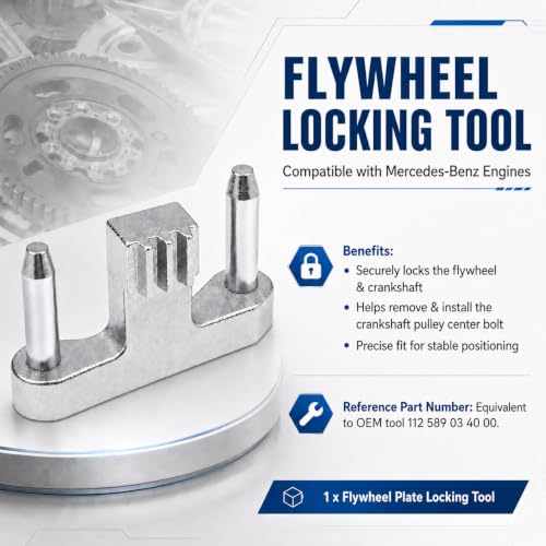 Flywheel Locking Tool 112589034000 Compatible with Mercedes-Benz M112, M113, M272, M273, M276, OM629, OM642