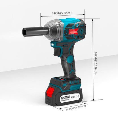 MZG 550N Torque Cordless Impact Wrench,1 * 5.2Ah Lithium-Ion Power, 1/2" Impact Gun for Home/Car/Truck Tire Lug Nut Removal Tool Set Impact Driver, Electric Impact Motor Variable Speeds