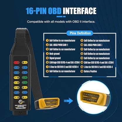 68 PCS Automotive Circuit Test Lead Kit,Multimeter Test Leads Set,Electrical Breakout Leads Automotive Kit, OBD2 Breakout Box OBDII Protocol Detector for Professional Automotive Diagnostics