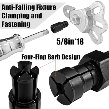 13Pcs Blind Hole Collet Bearing Puller Set, Slide Hammer Pilot Inner Bearing Removal Tool with 8-32mm Collets, Internal Bearing Extractor Puller Kit