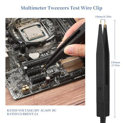 27-Piece Multimeter Test Leads Probes kit，multimeter Probes | Multimeter Leads Kit,Multimeter Leads Test Tweezers With，Alligator Clips With Wires，Volt Meter Leads Test Probes，