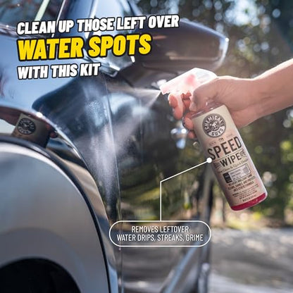 Chemical Guys, Exterior Express Car Wash Kit, Soap & Cleaner, On the Go | Fits in a trunk or under the sink for apartment and dorm dwellers with no driveway, quick touch-ups between details