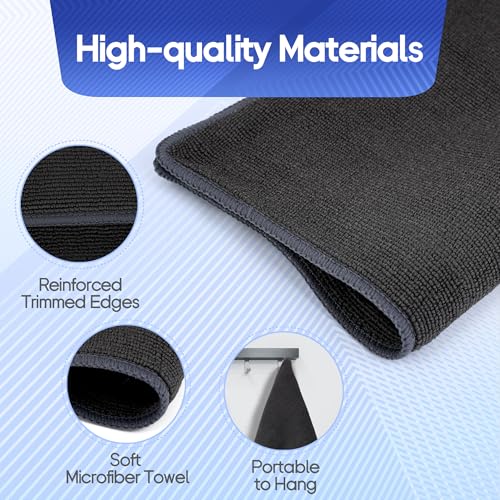 2PCS Clay Towel Auto Detailing, Clay Bar Towel Cloth Auto Detailing for Car (12 x 12 in) (Grey) - color: Grey