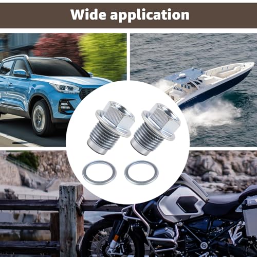 32195AA021 for Subaru Oil Drain Plug Gasket for Forester Crosstrek Ascent | for Subaru Oil Drain Plug 32195AA021 & 803916010 Crush Washer Kit for Subaru 2017-2025 Forester 2016-2025 Crosstrek Ascent