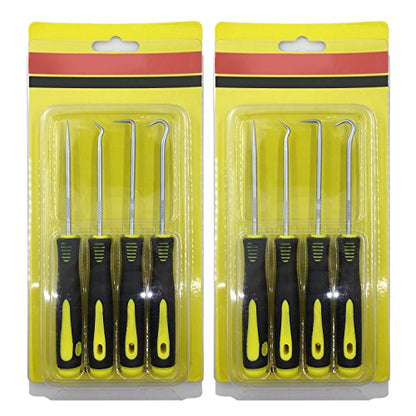 SourceTon 8-Piece Hook and Pick Set for Automotive, Heavy Duty Hose Removal Tool Kit with Oil Seal Puller, O-Ring Hook, Gasket Pick – Precision Car Repair Tools
