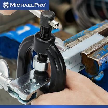 MichaelPro MP009090 Single and Double Flaring Tool Kit with Extra Adapters- Use on Aluminum, Copper, Soft Steel Brake Line and Brass Tubing