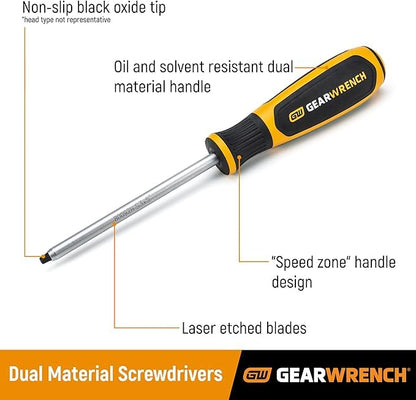 GEARWRENCH 3 Pc. Torx Dual Material Screwdriver Set - 80064H - size: 3 Pc. Torx