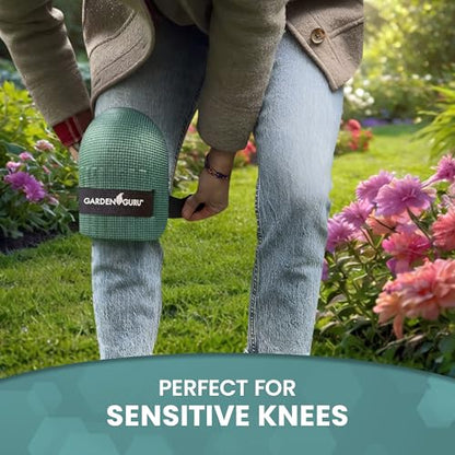 GARDEN GURU Home & Gardening Knee Pads – Waterproof EVA Foam Cushion, Soft Inner Liner, Comfortable Fit with Adjustable Straps - size: 1 Pack, style: Comfort Foam