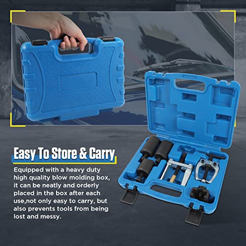 DUOYI 6Pcs Wiper Arm Puller Doesn't Damage The Wiper Arm Removal Tool Strong Structure Windshield Wiper Arm Removal Tool with Toolbox Battery Terminal Puller Compatible with VW/BMW/Ford/Honda/Porsche
