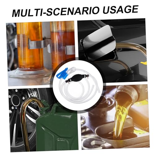 PRETYZOOM 1Set Hand Fuel Transfer Pump Manual Siphon Hose for Oil and Gas Versatile Automotive Use Durable Non Powered Operation Easy to Use Siphon Pump Kit