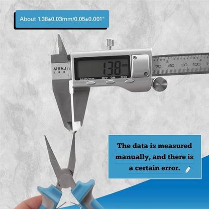 SPEEDWOX 4.5 Inch Flat Nose Pliers For Jewelry Making Smooth Jaw | Bracelet Bending Pliers Duck Bill Pliers Wire Bending Wrapping Forming Tools & DIY Projects Wire Straightening Item Gripping - style: 5" Flat Nose Plier