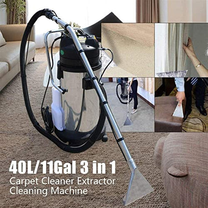 Carpet Cleaner Machine, Stainless Steel Body,With 3 In 1 Portable Extractor For Car Detailing Ultimate Cleaning Power