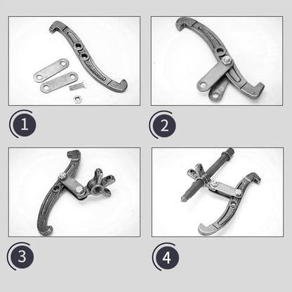 ChgImposs Multifunction Standard Carbon Steel 2 Jaw / 3 Jaw Bearing Puller with 4 Single Hole Claw Pullers for Car/Mechanical Repairing (8 Inch) - size: 8 Inch