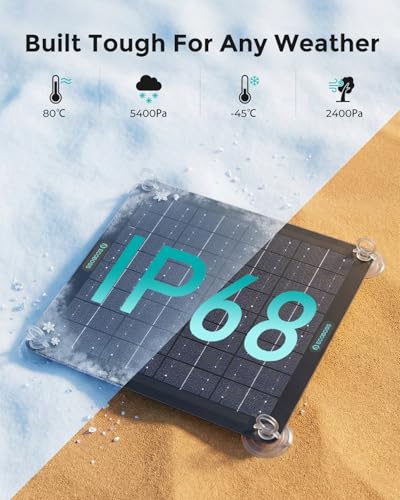 10W Solar Battery Charger, 12V Maintainer - Waterproof for Car & RV | Smart Solar Trickle Charger With Indicator Lights, Reverse Protection, No Overcharge for Car, Truck, Boat, Rv, Motorcycle. - style: 10W