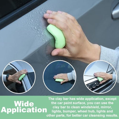 3 Pack Magic Clay Bar Kit Premium Car Clay Bars for Auto Detailing Cleaning No Scratch Cleaner, Green - color: Green
