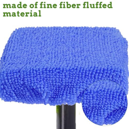 5 PCS Microfiber Cleaning Cloth for Windshield Cleaner, Reusable Microfiber Pads for Car Window Cleaning Tools, Interior Auto Glass Bonnets, Soft Lint-Free Washing Covers Fit 4X6 Inch Tools (Blue)