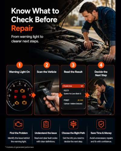 ANCEL DS100 OBD2 Scanner Diagnostic Tool, 4 System Car Code Reader for Engine ABS SRS Transmission, 7 Reset Functions, 5” Touchscreen, AutoVIN, Live Data, I/M Readiness for DIY Car Owners - style: DS100
