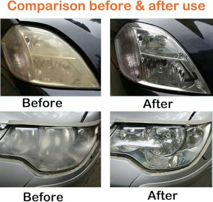 800g Headlight Restoration Kit,Car Headlight Glass Scratch Renovation Tool,Automobile Headlight Lens Polish Repair Tool with UV Block Coat to Remove Yellowing, Haze,Oxidation for Taillights,Foglights - size: XL