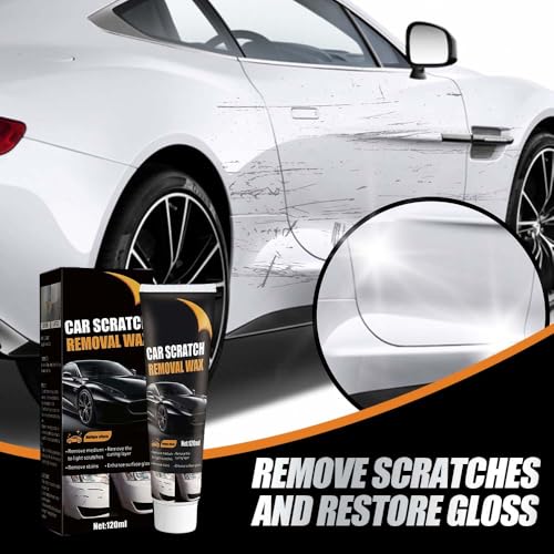 2026 New Upgraded Scratch Remover for Vehicles, Car Scratch Repair Paste for Deep Scratches, Cars Polishing Wax Scratchs Remover, Car Paint Scratch Repair Kit with Wipe and Sponge (2 Packs) - color: 2 Packs