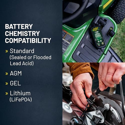 Battery Tender 6V/12V, 2 AMP Lead Acid & Lithium Selectable Battery Charger