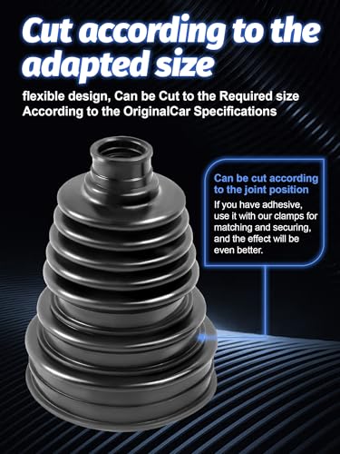 2PCS CV Axle Boot Repair Kit for 25-125mm Height | Fits Shaft Size 26mm-34mm CV Boot Repair Kit Tie Rod Boot for Most Vehicle,Silicone CV Joint Boot - size: 2PCS CV Boot