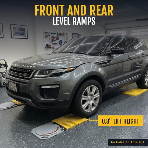 Wheel Alignment Dual Kit, Two Clamps, Two Gauges, Turn Plates, Drive-On Ramps, 6-Piece, DIY Home Garage - style: Dual (6-Piece)