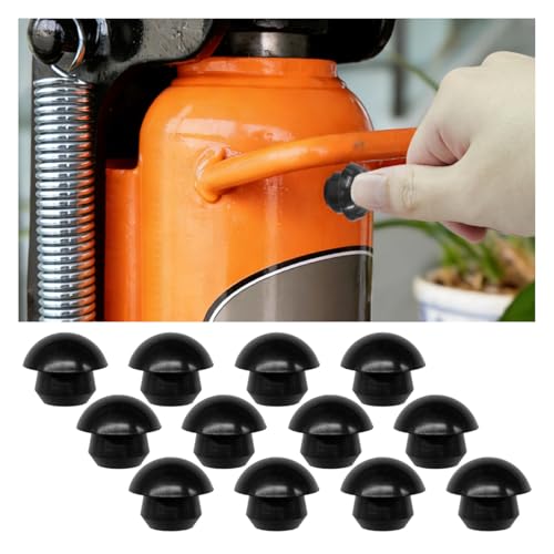 8mm Bottle Jack Floor Jack Oil Filler Plug, Rubber Horizontal Jacks Hydraulic Filler Bung for Sealing Oil Reservoir Ports, Flat-Head Hydraulic Top Pressure Rod Replacement Parts (12PCS) - size: 12PCS