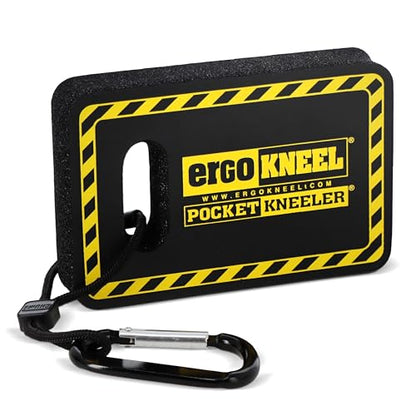 Pocket Kneeler with Lanyard 4” x 6” x 1” | One-Inch-Thick Kneeling Pad | Heavy-Duty Foam Pad Anti-Fatigue Mat | Portable Knee Mat | Industrial-Grade Protection for Knees & Back