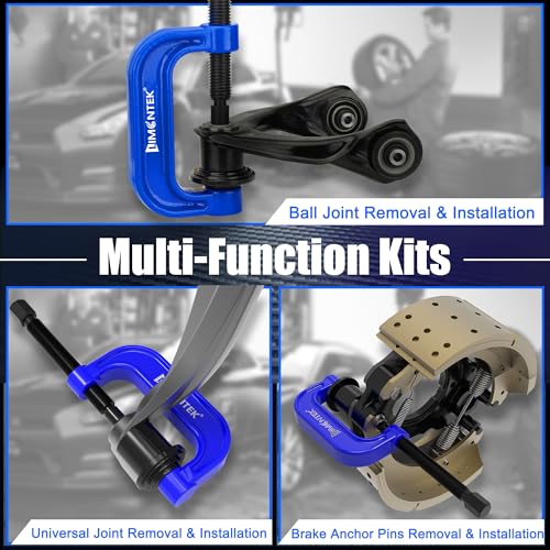 21pcs Ball Joint Press and U Joint Removal Tool, Heavy Duty Upper and Lower Ball Joint Service Set for 2WD 4WD Car Light Truck - color: Blue
