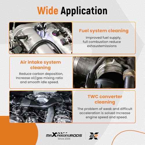 maXpeedingrods Fuel Injector Cleaner Kit, Non-dismantle Fuel Injector Cleaning Tool, Gasoline Fuel System Cleaner Tester, 800ML 140PSI Intake Valve Manifold Throttle Body Catalytic Converter Cleaner - style: 800ML