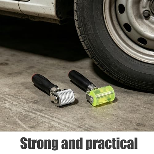 4pcs Soundproofing Mat Roller: Rubber Seam Roller Tool - Noise Reduction Mat Tool - Tire Patch Compaction for Car Audio Wallpaper Application