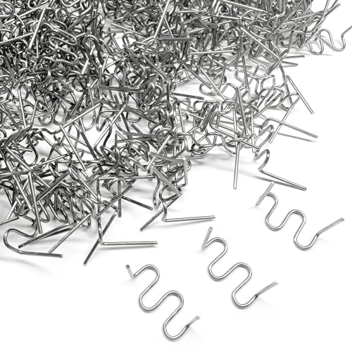 1000pcs 0.8mm Plastic Welder Staples,Welding Staples,Wave Hot Staples Welding Rods Supplies for Welder Gun to All Plastic Fix Repair Car Bumpers,Cracks - color: 1000pcs 0.8mm Wave Staples