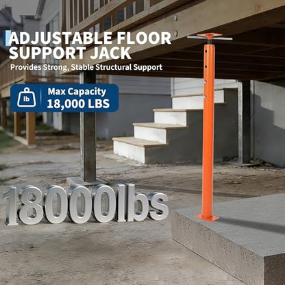 2 Pack Jack Post, House Floor Jack with 56"-100" Height Range, 18000 LBS Lifting Joist Beam Basement Jacks for Leveling, Lifting - size: 56 - 100 in