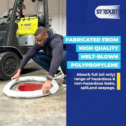 Stardust Spill Products Oil-Only Spill Kit – OSHA Compliant Solution for Vehicles, Industrial, & Restaurant Use, Emergency Response Oil Cleanup, 2-Pack - size: 2 Pack