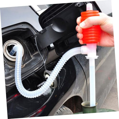 2pcs Manual and Siphon Hose for Efficient Transfer and Water Pumping Oil Extraction Tool for Car Maintenance and Fluid Transfers