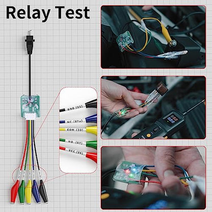 Multifunctional Power Circuit Probe Tester DC Voltage 12V to 40V, 20FT Extension Wire, Grounding Testing, Component Activation, Short Circuit Positioning, Continuity Testing