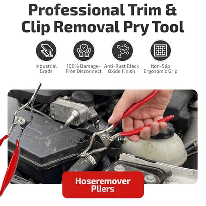9 PCS Electrical Disconnect Pliers-Fuel Line Disconnect Tool Set-Automotive Electrical Terminal Connector Separator Removal Kit with Relay Puller, Hose Clamp Pliers-Terminal Pin Removal Tool