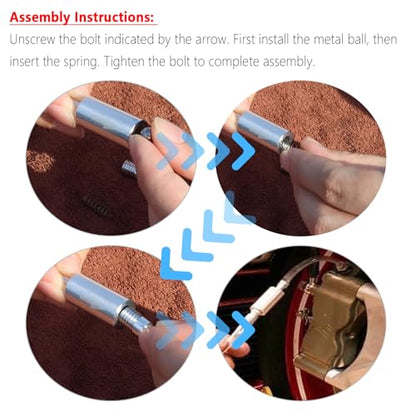 OFBAND 4Set Brake Bleeder Kit,Brake Fluid Bleeder Kit Includes 4PCS Brake Bleeder Hose,2PCS One Way Check Valve,Universal Break Bleeder Kit Car Accessories for Car Motorbike Bike - color: 4PCS