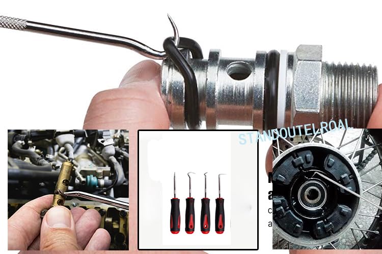 Short Set,Oil Seal Hook, Pull Out The Hook, Oil Seal Screwdriver Pull Out and Remove.Assembly and Removal of Small Parts,Automobile, Electronics Home Repair Tools