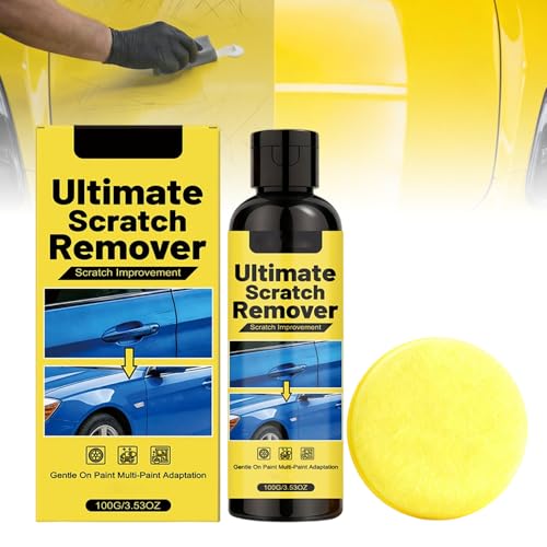 Car Scratch Removal Wax, 2026 New Scratch Remover for Vehicles, Car Paint Scratch Repair Kit for Deep Scratches, Universal Polishing Compound with Sponge (1pcs) - color: 1pcs