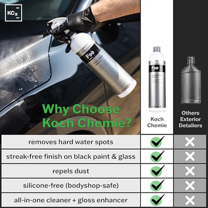 KOCHCHEMIE - Finish Spray Exterior Quick Detailer with Limescale Remover - Cleans, Maintains, and Preserves External Vehicle Surfaces, Glass, and Plastics; Ideal for Quick Finishing (1 Liter) - size: 34 Fl Oz (Pack of 1)