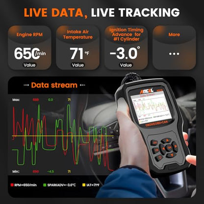 ANCEL AD530 OBD2 Scanner-Upgraded AD310, Car Code Reader for Check Engine Light, Full OBDII Scan Tool for Read & Clear Fault Codes, Battery Test & Live Data, OBD II Diagnostic Scanner for 1996+ Cars