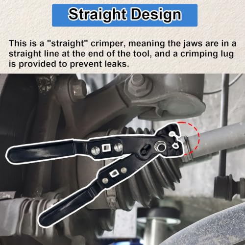 30800 CV Boot Clamp Pliers, 9 in Ear Type Joint Tool | Universal Axle Crimper for Auto ATV Crimp & Remove, Used with Torque Wrench