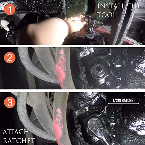 Camoo Engine Barring Flywheel Turning Tool Kit for Volvo Mack 1998-2018 D11 D12 D13 D16 MP7 MP8 MP10 Replace 88800014 9996956 VN VNL VNM VHD