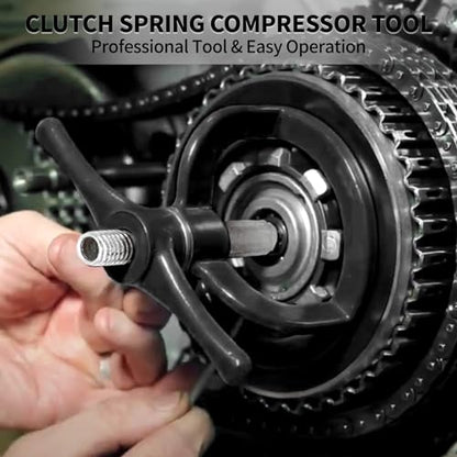 CHIFUN Clutch Spring Compressor Compression Tool Steel Compatible with Harley Softail Touring Sportster 1990-2017 XL 883 1200 48 Dyna Buell Models